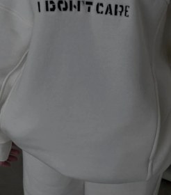 Resim Nova Bazaar Nakış İşlemeli Üç İplik Sweat Takım- Beyaz Beyaz 