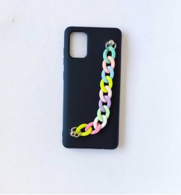 Resim BilişimGo Technology Oppo Reno 5 Lite Renkli Zincirli Telefon Kılıfı 