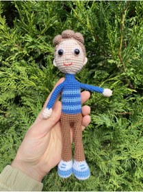 Resim Innovate Store Amigurumi Rafadan Çizgi Film Akın Bebek Çocuk ve Bebekler İçin Sağlıklı Oyuncak 