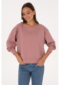Resim U.S. Polo Assn. Kadın Gül Kurusu Bisiklet Yaka Sweatshirt 50314210-VR221 