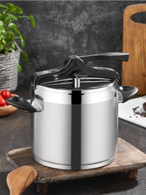 Resim Vento Sıyah 7 Lt Klasık Duduklu Tencere Gümüş 