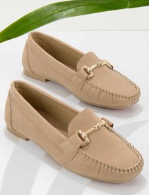 Resim Bambi Camel Nubuk Kadın Loafer Ayakkabı K01542166201 