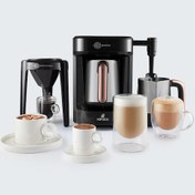 Resim Karaca Hatır Barista Steel Cappuccino ve Türk Kahve Makinesi 