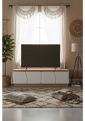 Resim Bohem 180 Cm Tv Ünitesi Ledli Mdf Kapak Ceviz - Beyaz 