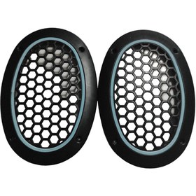Resim Genel Markalar OVAL BUZ MAVİ NEON LEDLİ HOPARLÖR KAPAĞI 2 ADET 