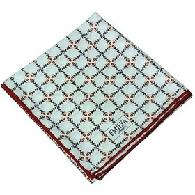 Resim Mim Eşarp Emilya Rayon Desenli Eşarp 90x90 Cm Beyaz - Kırmızı 