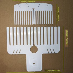 Resim Yaratıcı Kurdele Yapım Aracı - Kesin Kurdele Kesimi için Yuvalı Plastik Tarak, Hediye Kurdeleleri, Saç Kurdeleleri, Çelenkler ve Ev Dekoru için El Yapımı Zanaat Aracı 