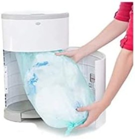 Resim SkyGOO Bamm Bamm 16L Korbell Çöp Kutuları İle Uyumlu 1000 Bebek Bezi Kapasiteli 1 Paket Yerli Çöp Poşeti 8 