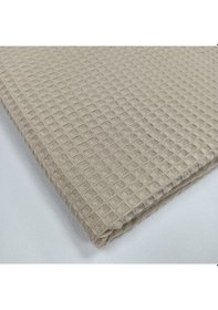 Resim Waffle Pike Bornozluk Kumaş 100% Pamuk W-05 Bej 