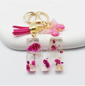 Resim Gaojunshop01 M 1 Adet Kırmızı Kelebek Çiçek İsimli Anahtarlık Dayanıklı Abs Anahtar Çanta Sırt Çantası Aksesuarı Kadınlar İçin Hediye 