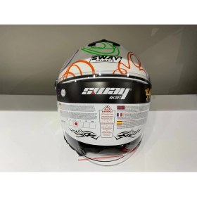 Resim Sway Kask SW-715 Çenesiz Whıte Flower 