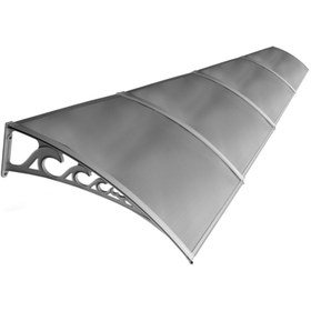 Resim Yapısan Pratik Sundurma Kapı Pencere Üstü 100x480 cm Gri 