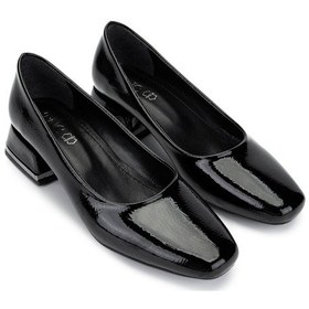 Resim Tamer Tanca Kadın Vegan Siyah Topuklu Ayakkabı 1128 1050 Bn Ayk Y25 Sıyah Krsk Siyah 