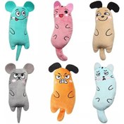 Resim Tineke Kedi Otlu Catnipli Peluş Kedi Oyuncağı 6'lı 