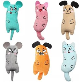 Resim Tineke Kedi Otlu Catnipli Peluş Kedi Oyuncağı 6'lı 