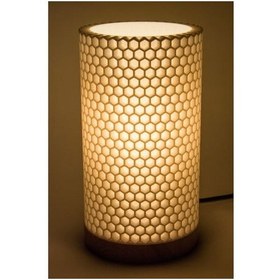 Resim Bal Peteği Abajur Beyaz 