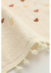 Resim Yoncagül Ponponlu 2li El Yüz Havlusu 50x90 - Krem 