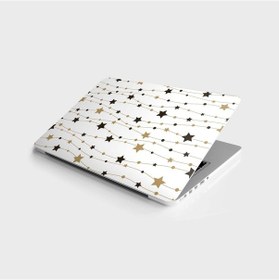 Resim Laptop Sticker Bilgisayar Notebook Pc Kaplama Etiketi Altın Yıldı 