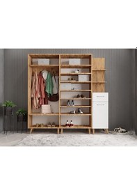 Resim Begonya Portmanto Vestiyer Çam Beyaz -200 cm 