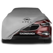 Resim ULTRASHOP Opel İnsignia Grand Sport (2017 - 2020) Gri Kumaş Araba Branda Logolu Branda Penye Oto Branda 