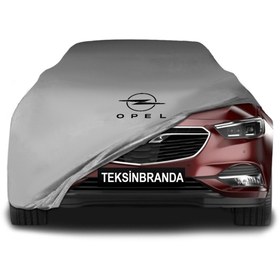 Resim ULTRASHOP Opel İnsignia Grand Sport (2017 - 2020) Gri Kumaş Araba Branda Logolu Branda Penye Oto Branda 