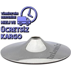 Resim Modifiyepark Bar Taburesi Metal Krom Daire Ayak Bar Sandalyesi Metal Disk Ayak 