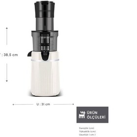 Resim Karaca Fresh Press Slow Juicer Yavaş Sıkım Katı Meyve Sıkacağı 