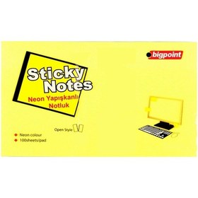 Resim Bigpoint 809-15 Y.kup Notluk 75x125 100 Yp Neon Sarı 