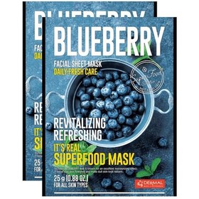 Resim Dermal It's Real Super Gıda Maskesi Yaban Mersini 25 G 2'li Set 