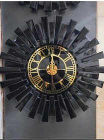 Resim Piano Black Aynalı Duvar Saati 