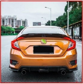 Resim Honda Civic Fc5 Jdm Spoiler Plastik Pianoblack 