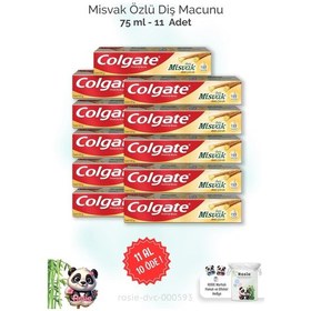 Resim Colgate Misvak Özlü Diş Macunu 11 x 75 ML + Rosie 