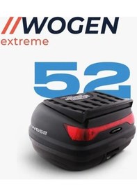 Resim Wogen Motosiklet Arka Çanta 52 Litre Üst Bagaj Basic Siyah 