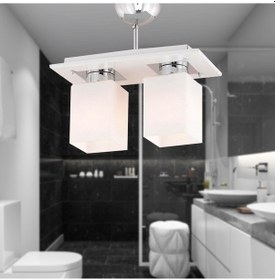 Resim Atlas 2 Li Beyaz Modern Genç Odası Mutfak- Banyo Mutfak Salon Avize 