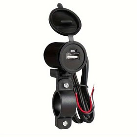 Resim Motorsiklet USB Telefon Şarj Cihazı - 2.5A Hızlı Şarj ve Anahtar İçin Açma/Kapama, Tüm Modellere Uygun 