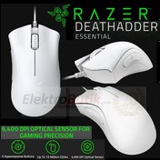 Resim Razer Deathadder Essential Optik Kablolu Beyaz Oyuncu Mouse RZ01-03850200-R3M1 