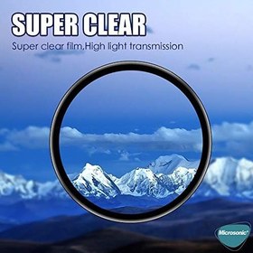 Resim Microsonic Huawei Watch GT 6 46mm Tam Kaplayan Temperli Cam Full Ekran Koruyucu Siyah [Watch GT 6 46mm ile Uyumlu Ekran Koruyucu - Siyah] 