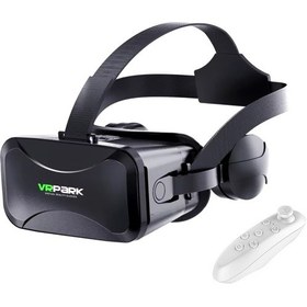 Resim Vrpark J30 Kulaklıklı Sanal Gerçeklik Gözlüğü + Bluetoth Kumanda 
