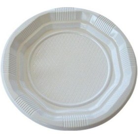 Resim Plastik Tabak 21 Cm 50 Adet 