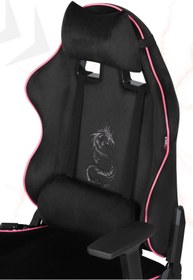 Resim XMAX / Rio Balerion Terletmez Kadife Kumaş Siyah Gaming Oyuncu Koltuğu / 120 Kg Taşır 