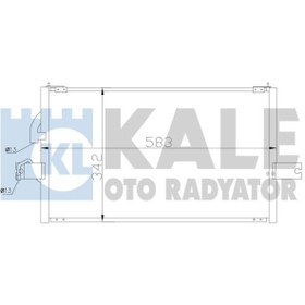 Resim KALE 386400 Klima Radyator (HYUNDAİ: ACCENT 95-00) 583×342×16 (WE799467) 