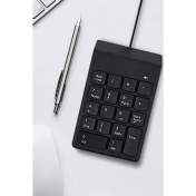 Resim Techno Station Numeric Keypad-Numpad-Usb Kablolu Keypad 18 Tuş Numped Keyped Yan Tuş Klavye 