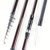 Resim Karbon Fiber Taşınabilir Katlanabilir Balık Oltası - Tatlı ve Tuzlu Su için Hızlı Eylem Ultrahafif Seyahat Kamışı, Kırmızı Benekli Tasarım, Çok Uzunluk Seçenekleri (7.87ft-14.76ft) 70-100cm Katlanabilir Teleskopik Tasarım, Sazan, Bass, Tatil Balıkçılığı için İdeal, Ultra Hafif Balıkçı Çubuğu, Yüksek Kaliteli Tutamaklar 