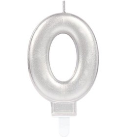 Resim Parti Aksesuar 0 Rakam Mum Gümüş Renk 001 