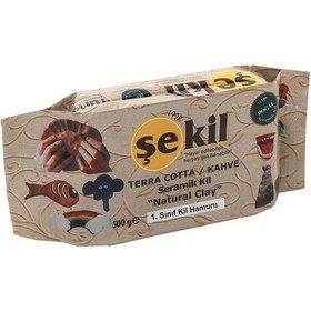 Resim Şekil Seramik Hamuru Kil Çamuru Toprak Rengi 500 Gram 