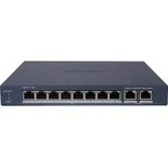 Resim Hıkvısıon 8port 60W Full Poe DS-3E1310P-EI/M 10/100 2x-Uplınk Yönetilemez Switch Metal 