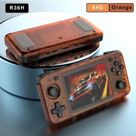 Resim Boyhom Yeni R36h Retro El Konsolu Açık Kaynak Linux Sistemi Klasik Oyun R36h Orange 64g 