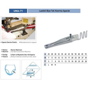 Resim Lastikli Biye Tek Kıvırma Aparatı 40x15 / UMA-71 