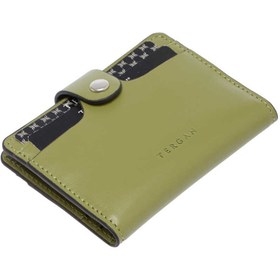 Resim Yeşil Deri Unisex Kredi Kartlık - S1KK00001653-J2G 