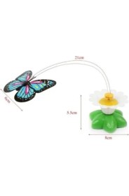 Resim Hareketli Pilli Kelebek Kedi Oyuncağı 